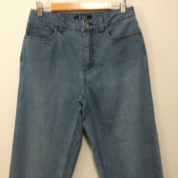 French Dressing Diamond Dot Print Jeans Blue With Light Jeans - Picture 5 of 16